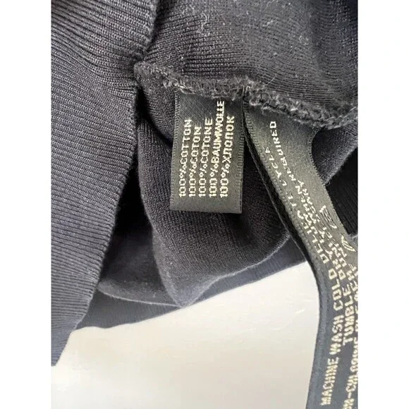 Ralph Lauren Black Label Sweater Pullover 100% Cotton Large Top Boxy Designer - Picture 3 of 5